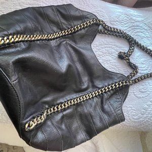 The Sak Black Leather & Chain Pocket-book